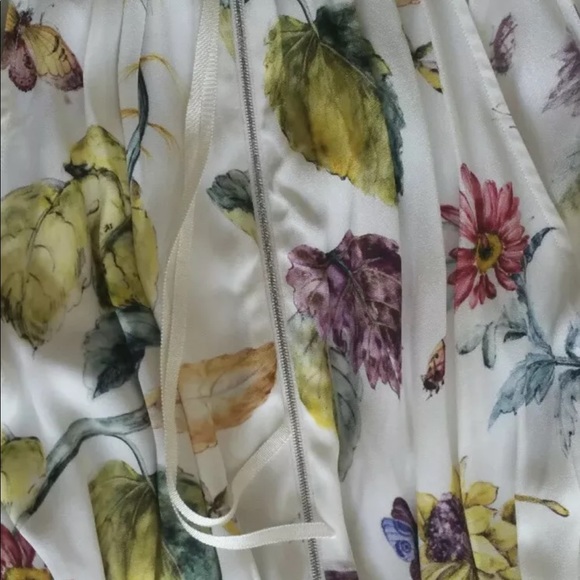 Adam Lippes Crepe Top Floral Print Asymmetrical - Picture 10 of 10